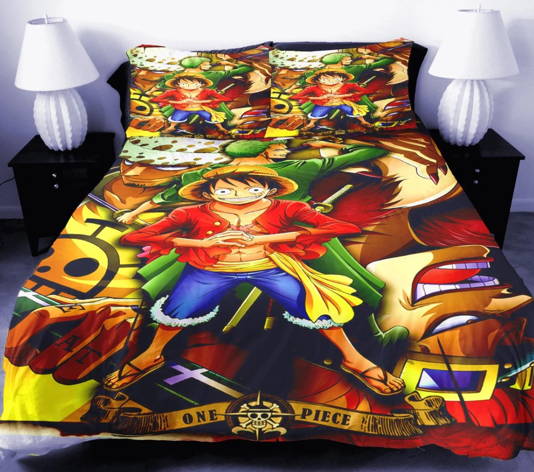 Anime Cartoon Bedding Set Custom Name Anime Cartoon Duvet Cover Anime Cartoon Bedding Home Decoration Mother Gift